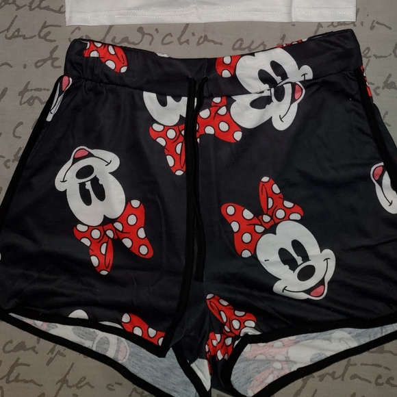 Sexy and Comfy Minnie and Mickey Mouse Pajama Set - Picture 3 of 8